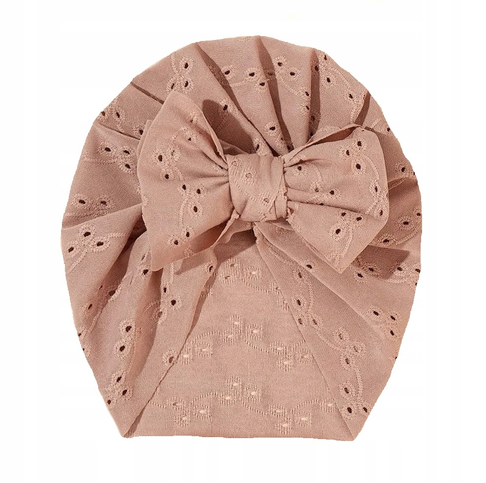 

Czapka Turban dla dziecka Kokarda 34-52 ażurowa