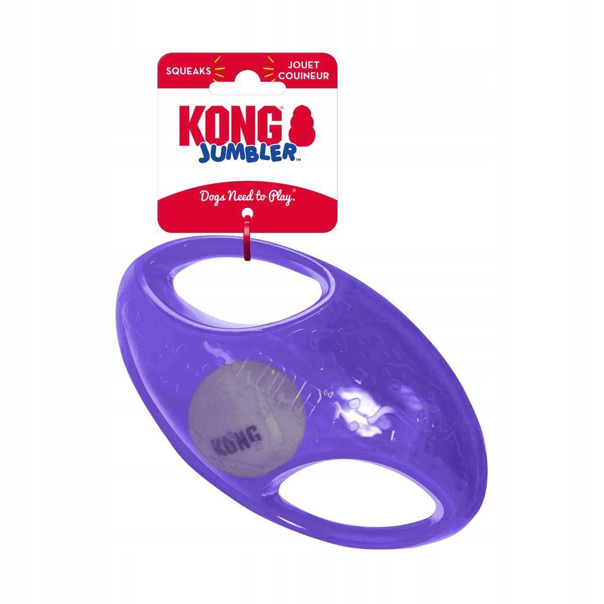 Míček Pro Psy Kong Jumbler Football MIX M/L 10X18X11.5 CM