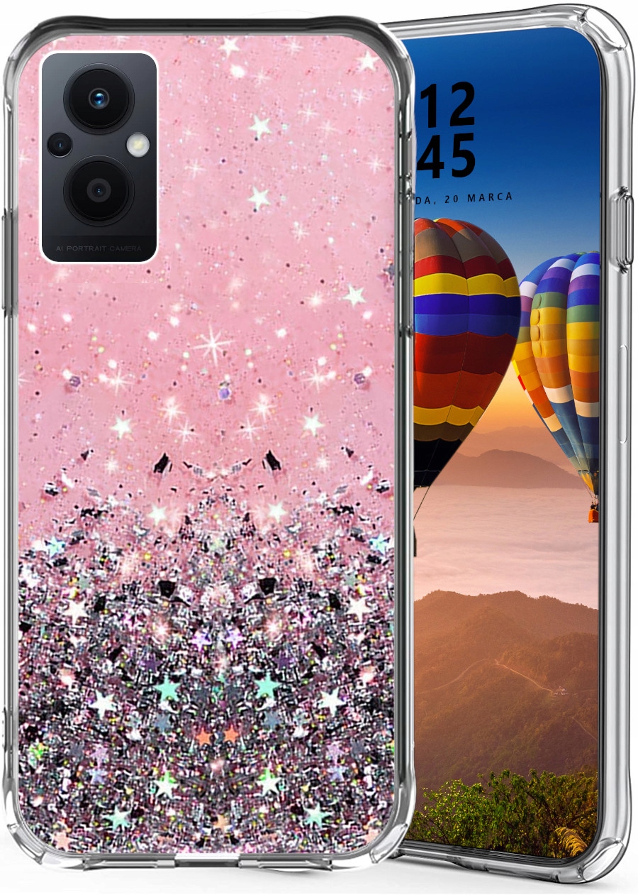 ETUI GLITTER BROKAT CASE DO OPPO RENO 7 LITE Marka Inna