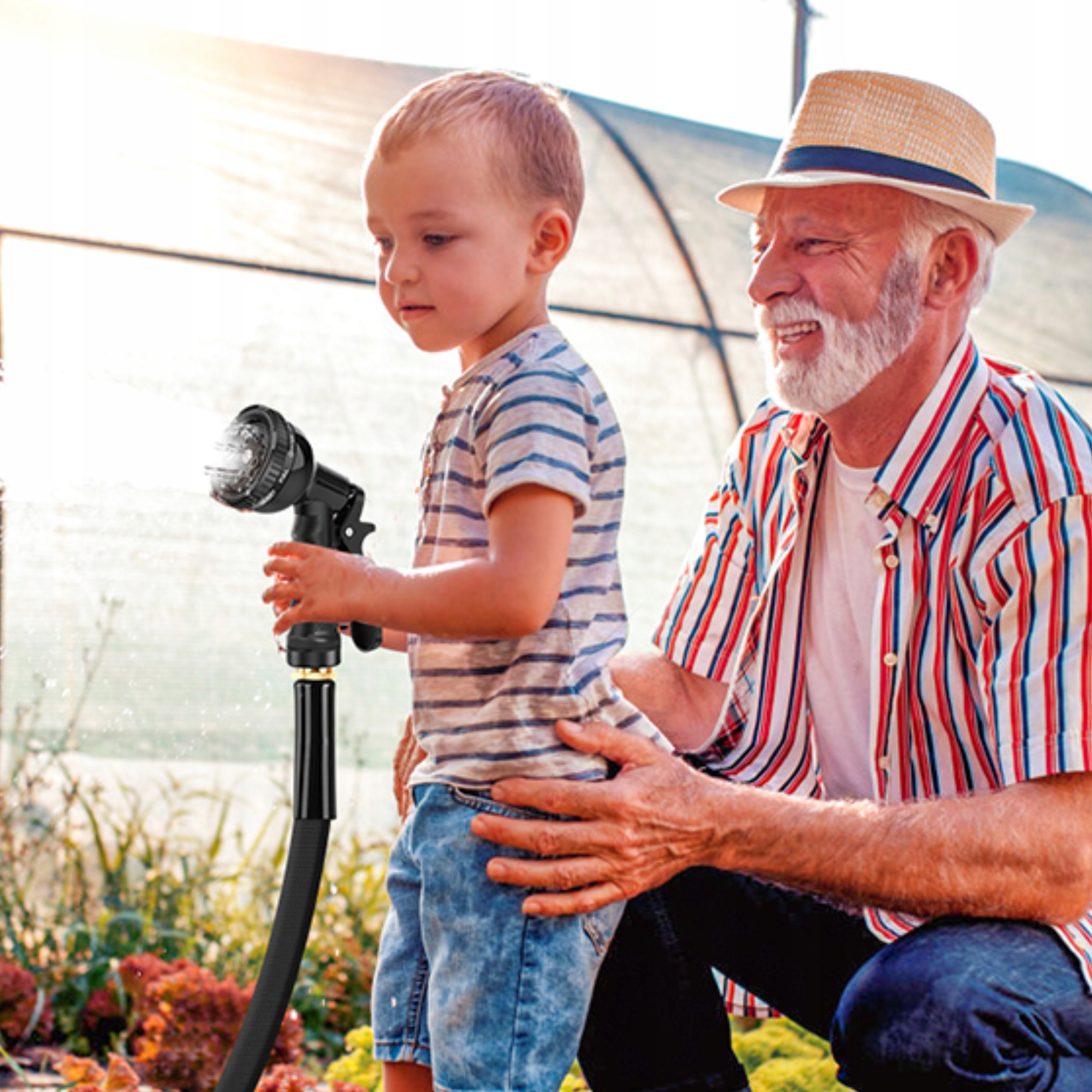 WĄŻ OGRODOWY ELASTYCZNY ROZCIĄGLIWY 30M + UCHWYT ZŁĄCZKI PISTOLET WOREK Długość 30 m