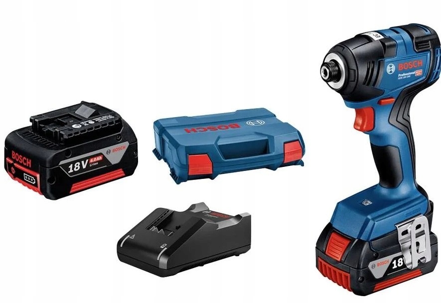 KLUCZ UDAROWY AKU GDR 18V-200 BOSCH WALIZKA ZESTAW