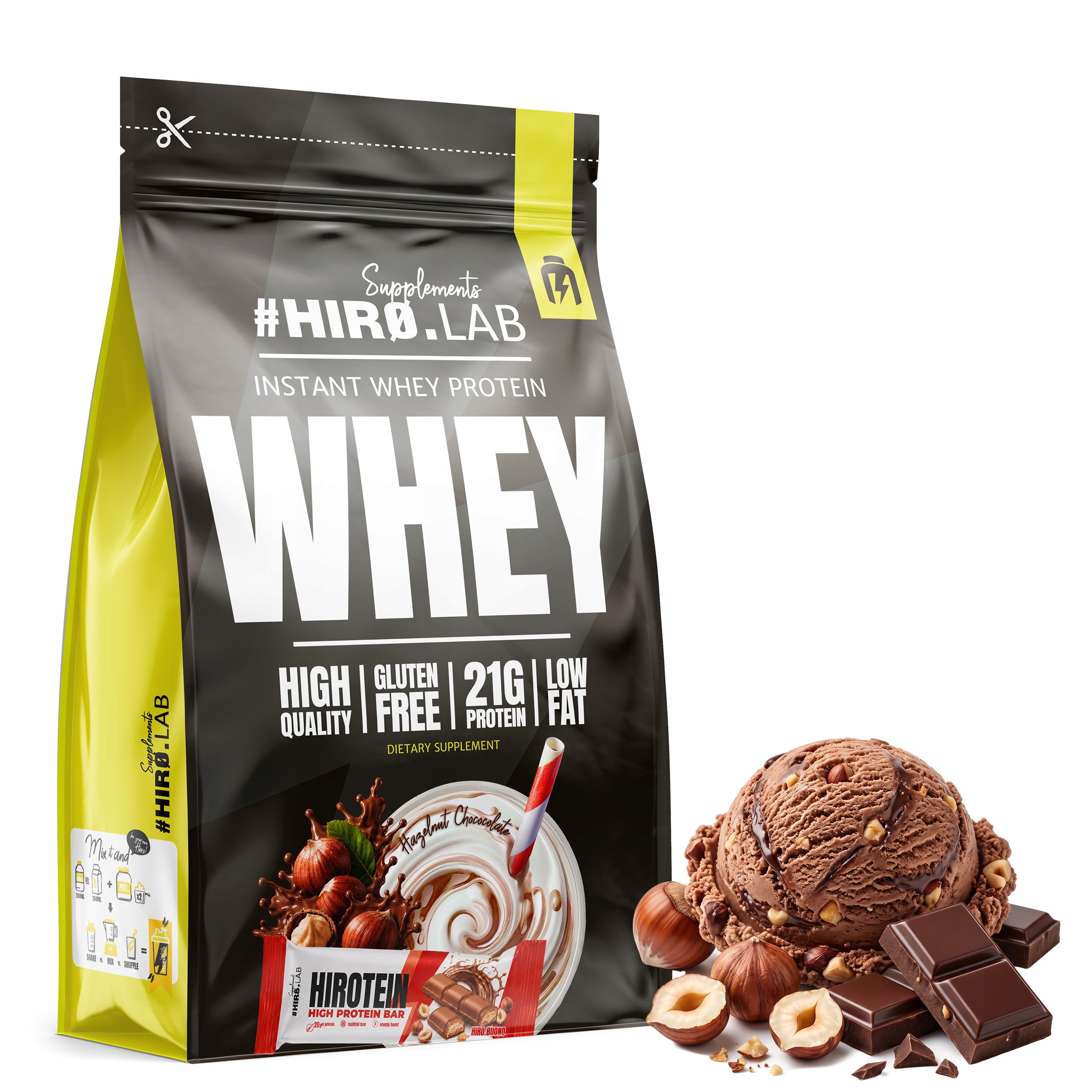 Protein Wpc Instant Whey Protein 750 g Buono Bez Lepku Hiro.Lab
