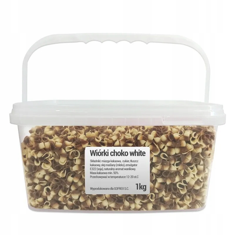 Levně Hobliny Choc-white 1 Kg Posypka