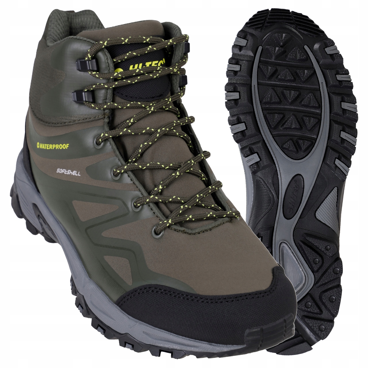 Pánské Trekové Voděodolné Softshellové Boty Hi-tec Hendon MID Vysoké 43