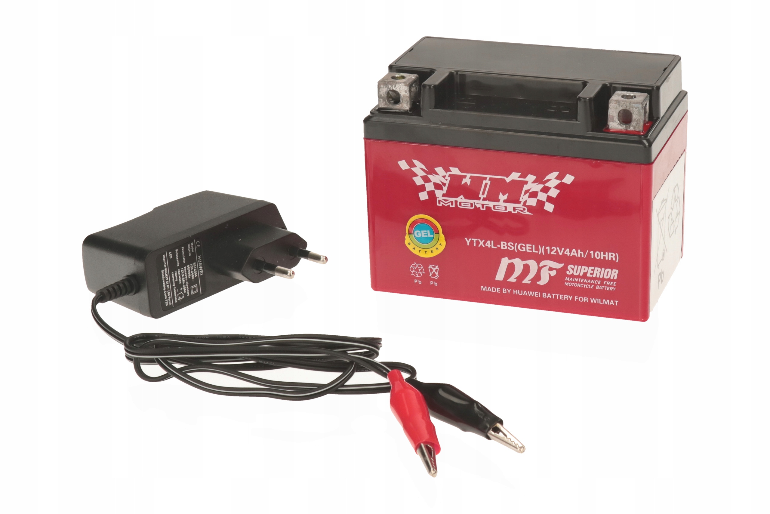 

Akumulator Żelowy YTX4L-BS Skuter 2T 4T+ Ładowarka