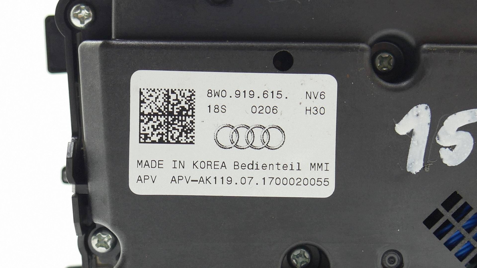 control panel MMI NAVI AUDI A4 B9 8W LIFT 8W0919615