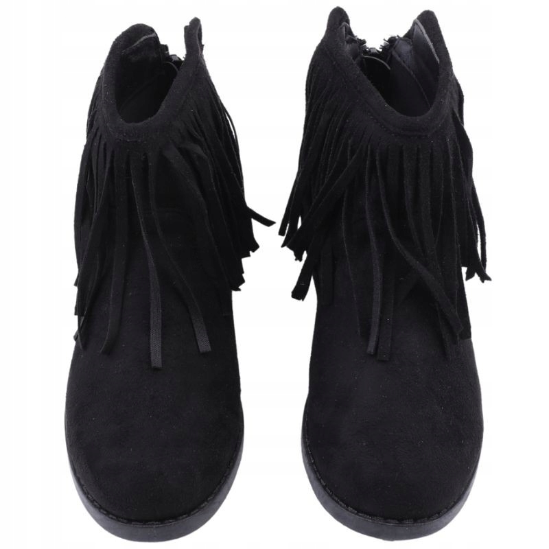 CZARNE BOTKI DZIEWCZĘCE SUWAKI PŁASKIE Kod producenta C8802-1s35