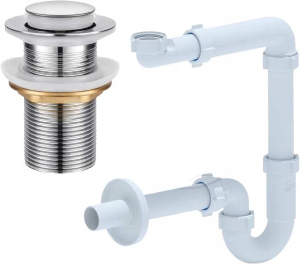 

Syfon przyścienny+korek klik klak bez przelewu