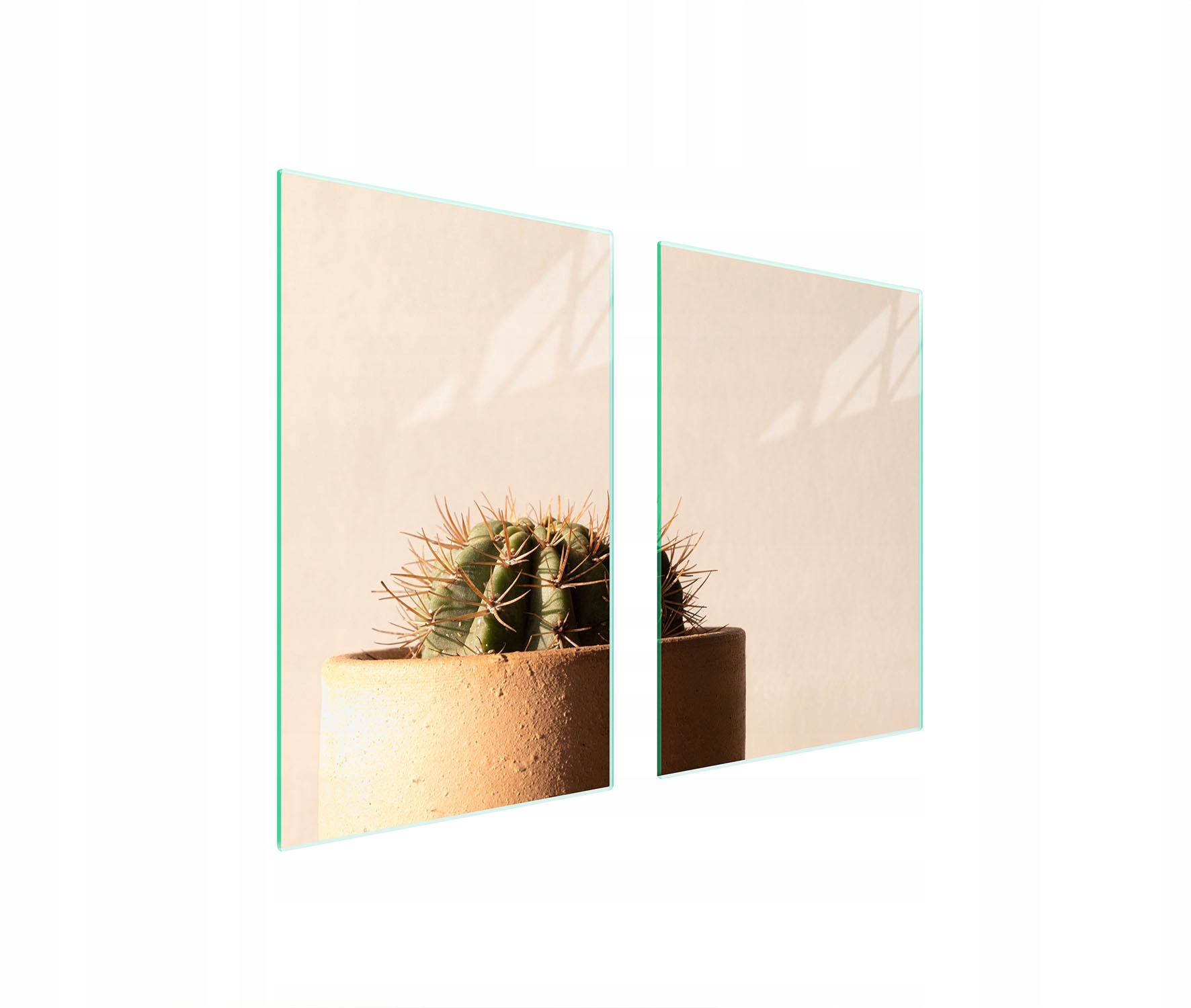 Ochranná Skleněná Deska Do Kuchyně 65x52 Kaktus Tvrzené Sklo