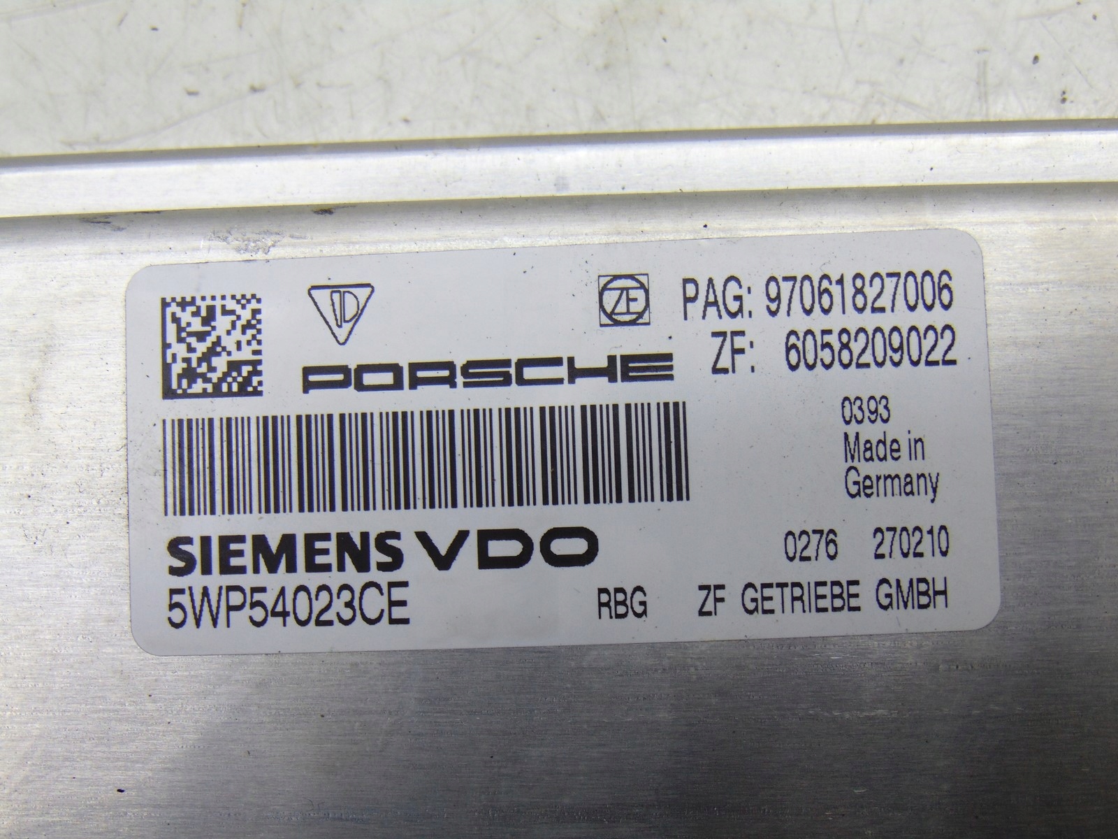 control unit gearboxes PORSCHE PANAMERA 970 97061827006