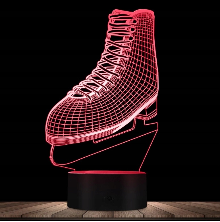 Lampka na biurko Łyżwiarstwo Łyżwy 16 LED PLEXIDO Kolekcja Exclusive Pro