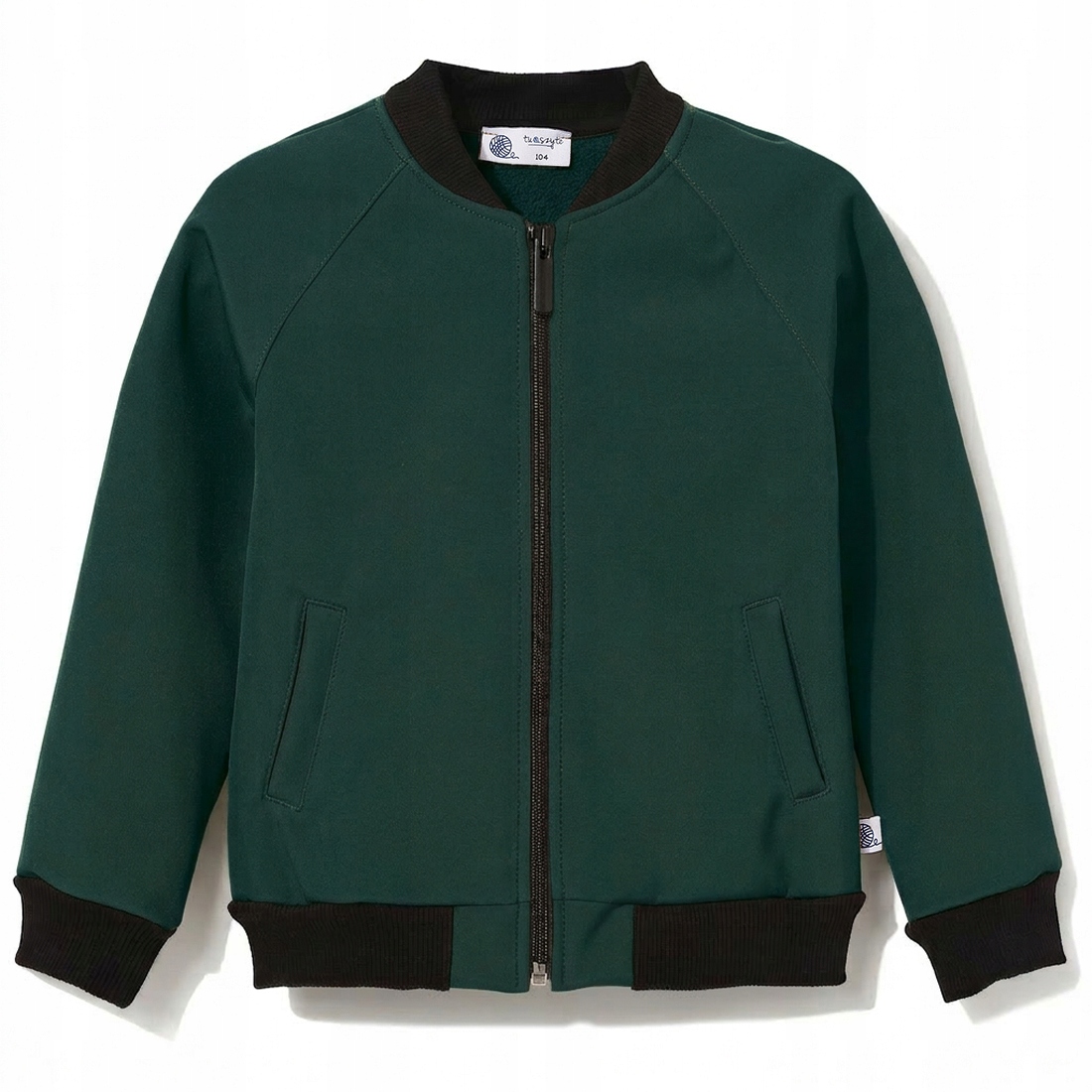 TuSzyte Kurtka dziecięca softshell rozpinana, bomberka, Pl R.116