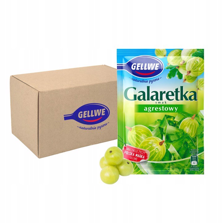 Levně Gellwe Želé angreštová příchuť 72 g x 20 kusů