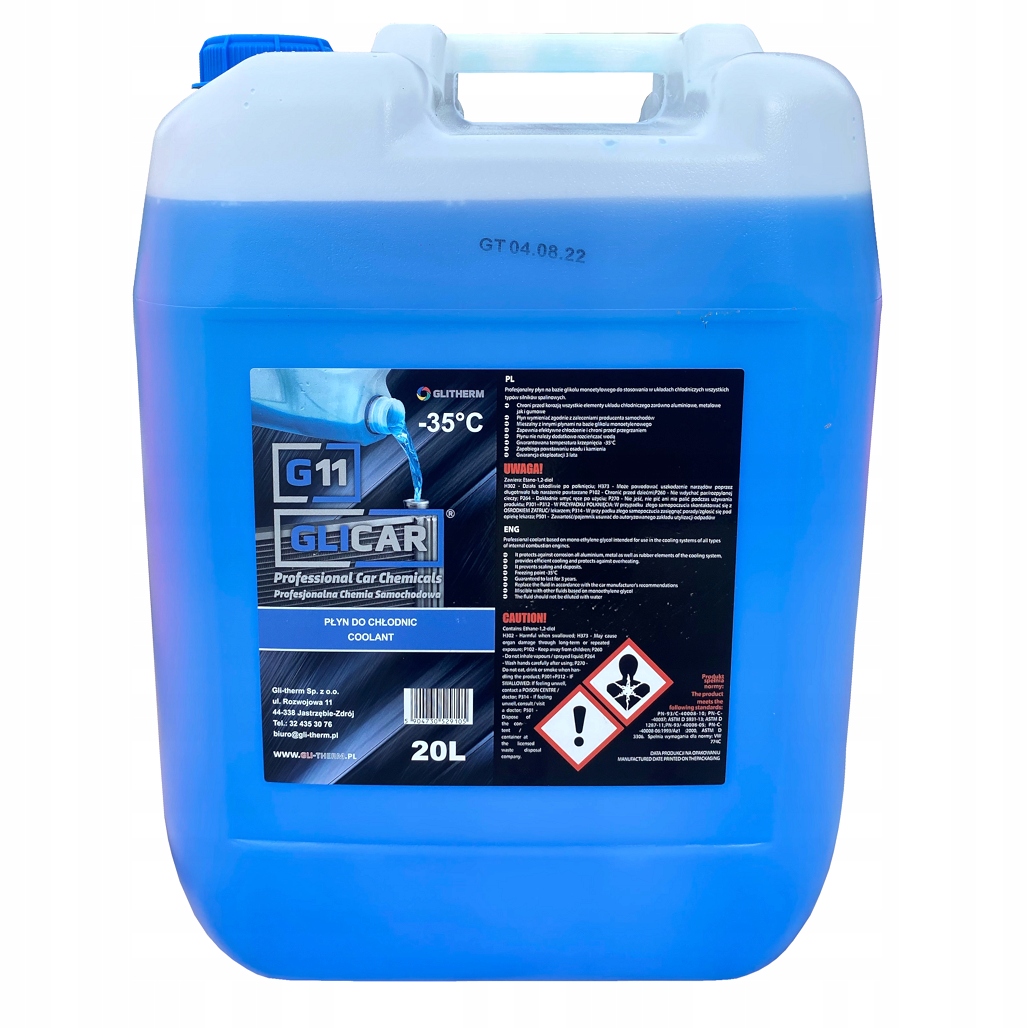 

Płyn Do Chłodnic Glicar -35 Niebieski 20L