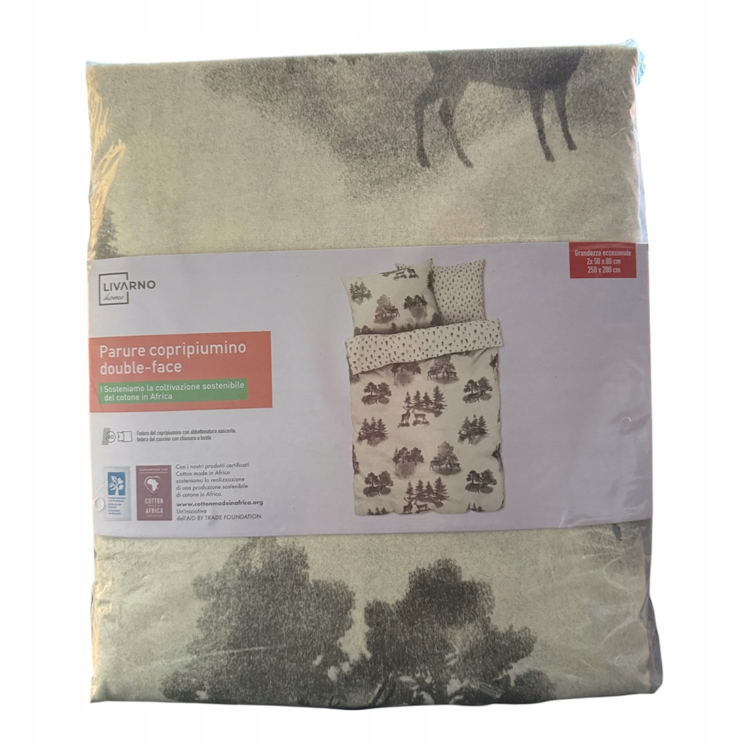 Livarno Home Pościel flanelowa 250x200cm 2x 50x80cm Jasna