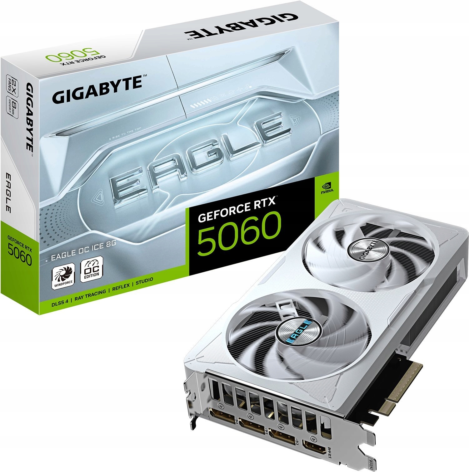 Grafická karta Gigabyte Geforce Rtx 5060 Eagle Oc Ice 8GB GDDR7 DLSS4