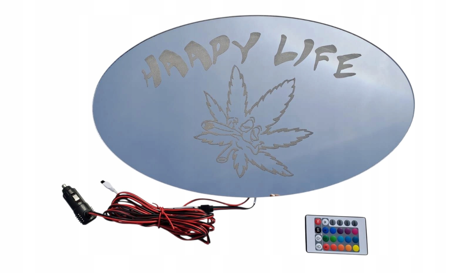 Led zrkadlo Rgb Happy Life Určené Pre: Man Daf Scania Volvo Tir Lkw 12V