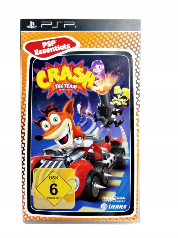 KULTOWA GRA CRASH GRA NA PSP TAG TEAM RACING, WYŚCIGI