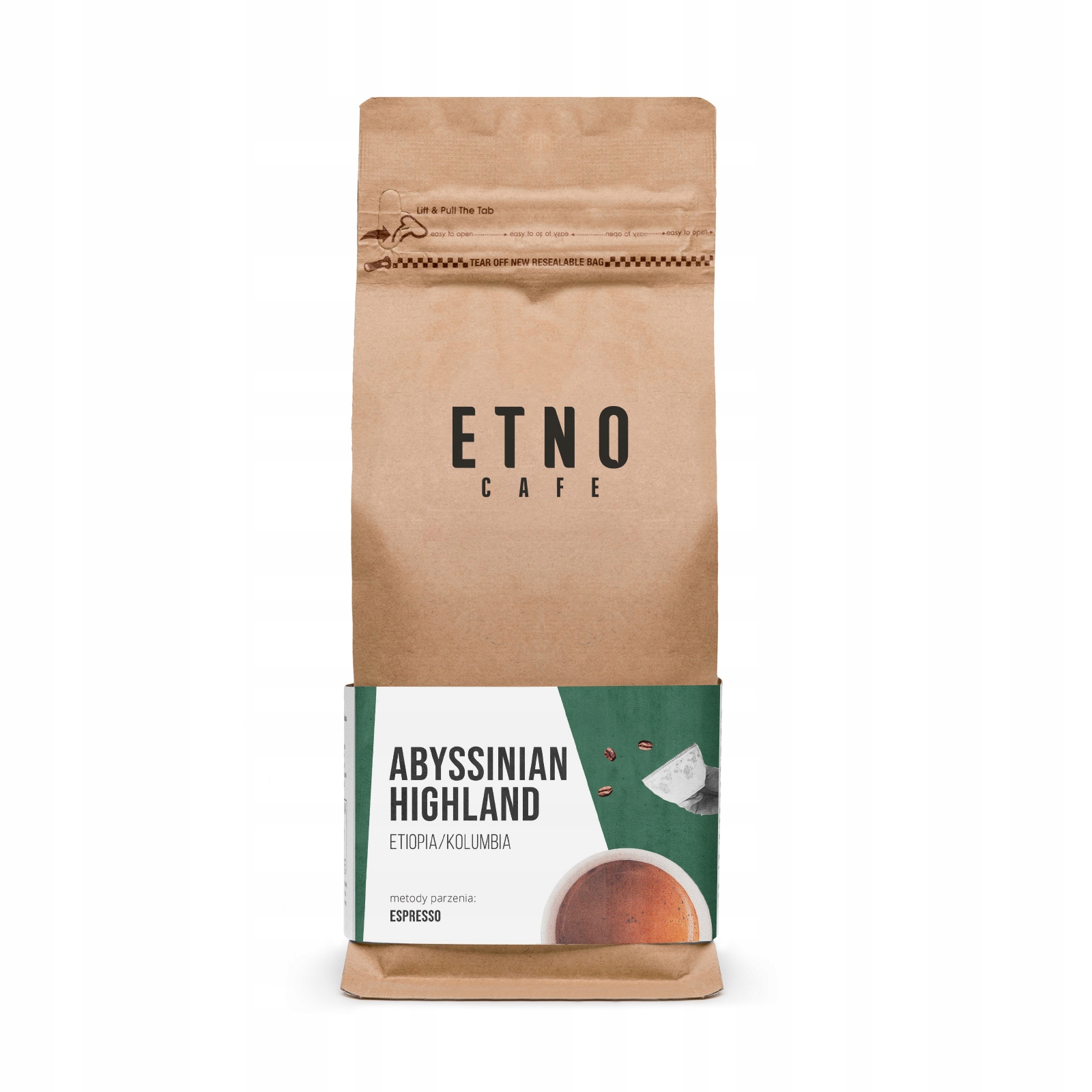 Kawa ziarnista Arabica Etno Cafe Abyssinian Highland 1000 g