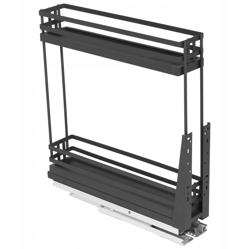 Mini Deluxe Cargo Kôš Do Skrinky 150 MM, 2 Úrovne, Tichý, Grafitový Domyk