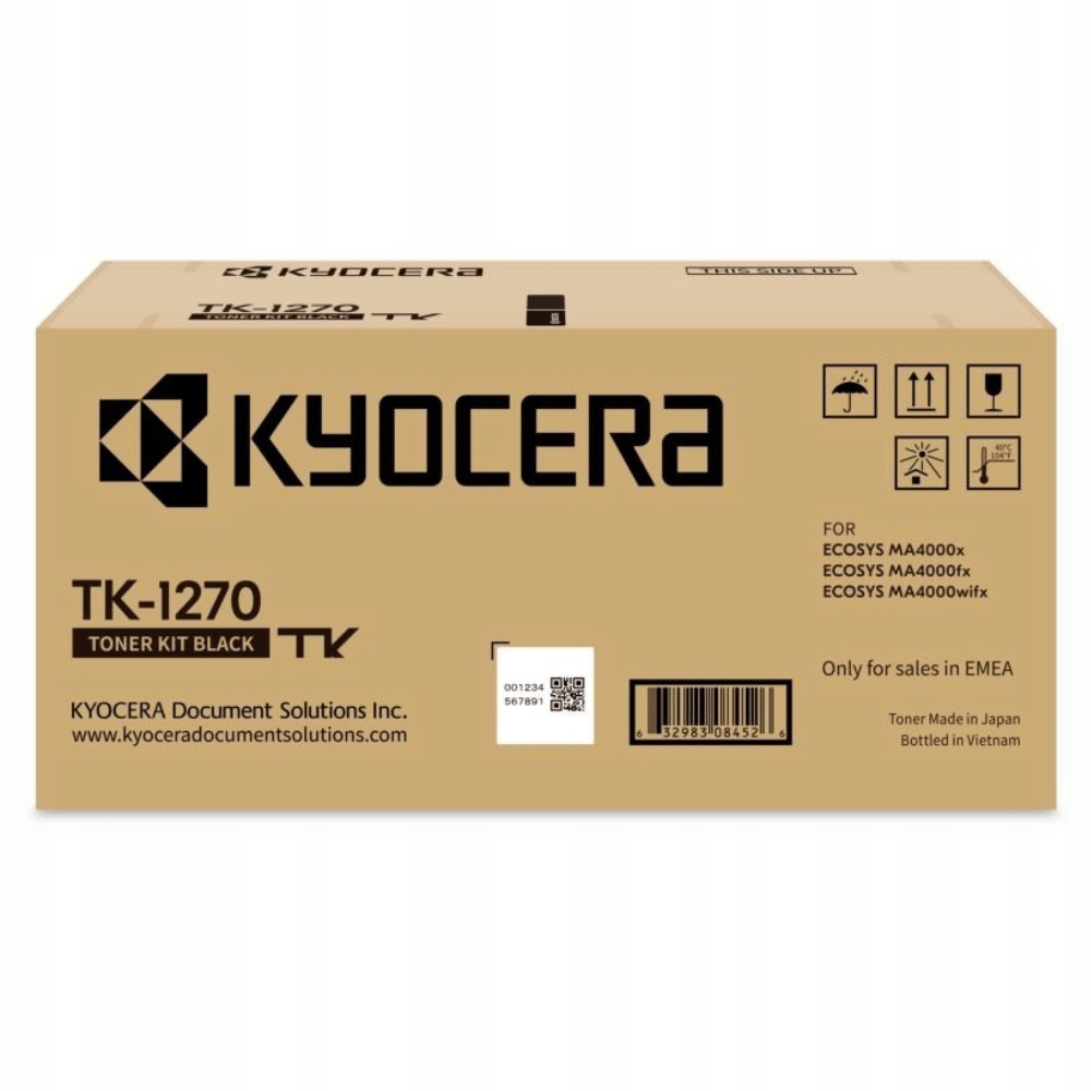 Kyocera toner TK-1270 10 000 stran A4 (při 5% pokrytí), pro Ecosys MA4000