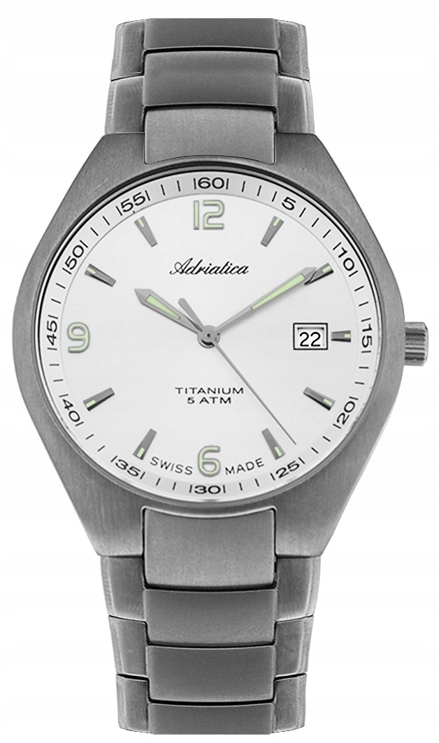 Pánské hodinky Adriatica A1069.4153Q Titanium gravírování swiss