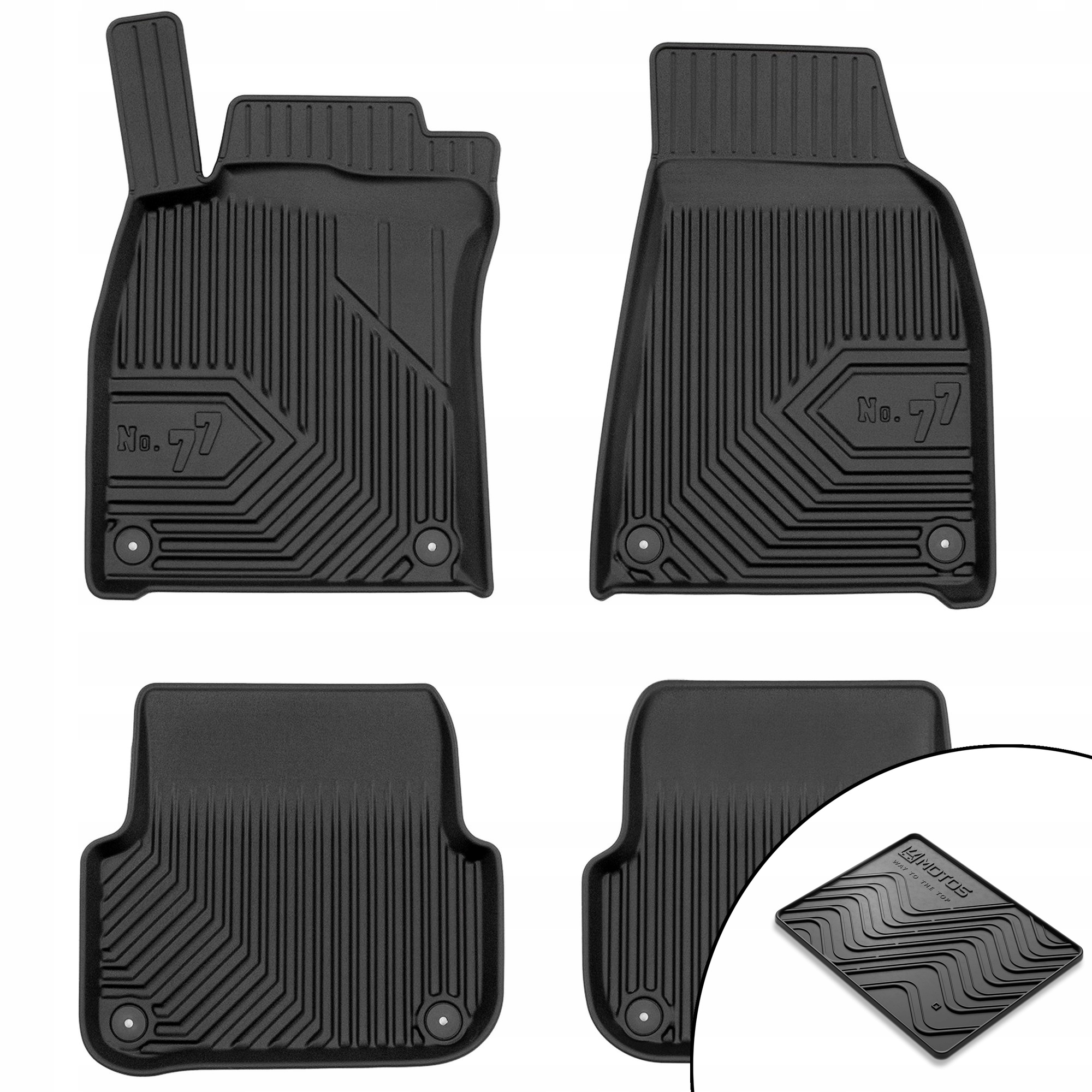 Dywaniki gumowe No.77 Audi A6 C6 2004-2006 przed liftingiem mata