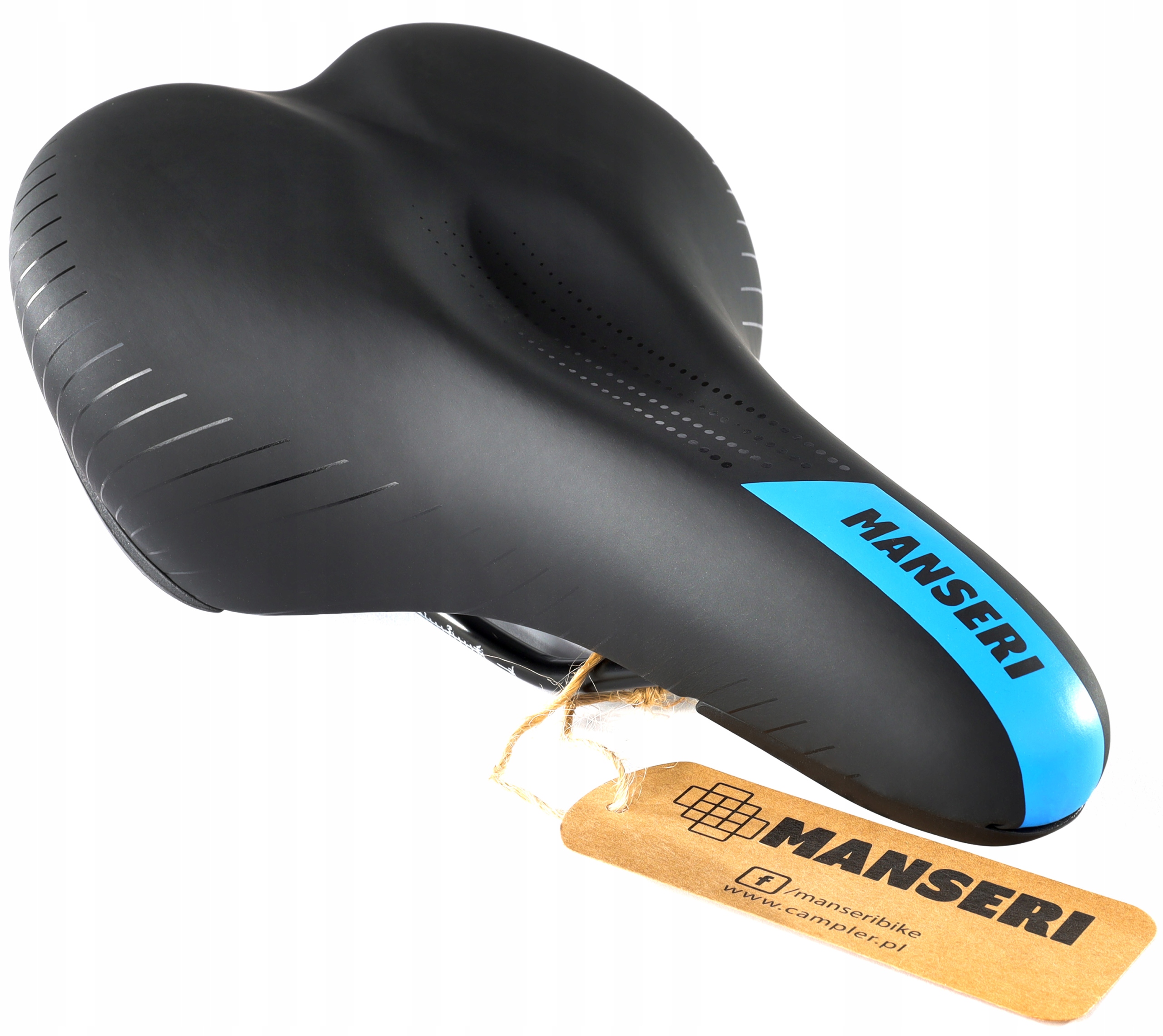 SIODEŁKO ROWEROWE SIODŁO MIĘKKIE MTB 1150C-13 Szerokość 155 mm