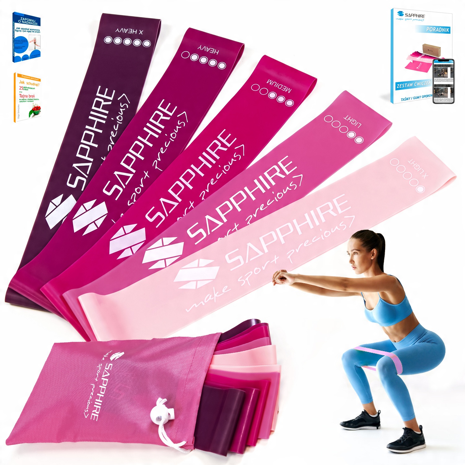 

Zestaw 5 Gum Oporowych Taśmy Do Ćwiczeń Mini Band