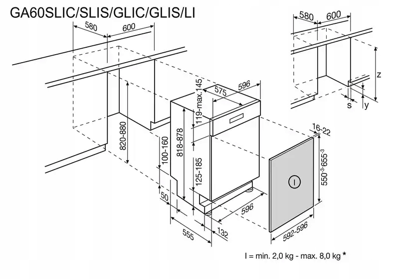 ELECTROLUX ZMYWARKA DO ZABUDOWY 60 CM GA60LICN Sterowanie elektroniczne