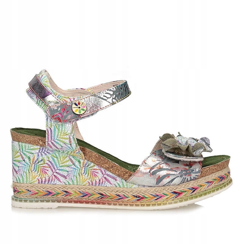 Sandály na podpatku Laura Vita SL14598-9F Hacdeo 09 0006899 Argent