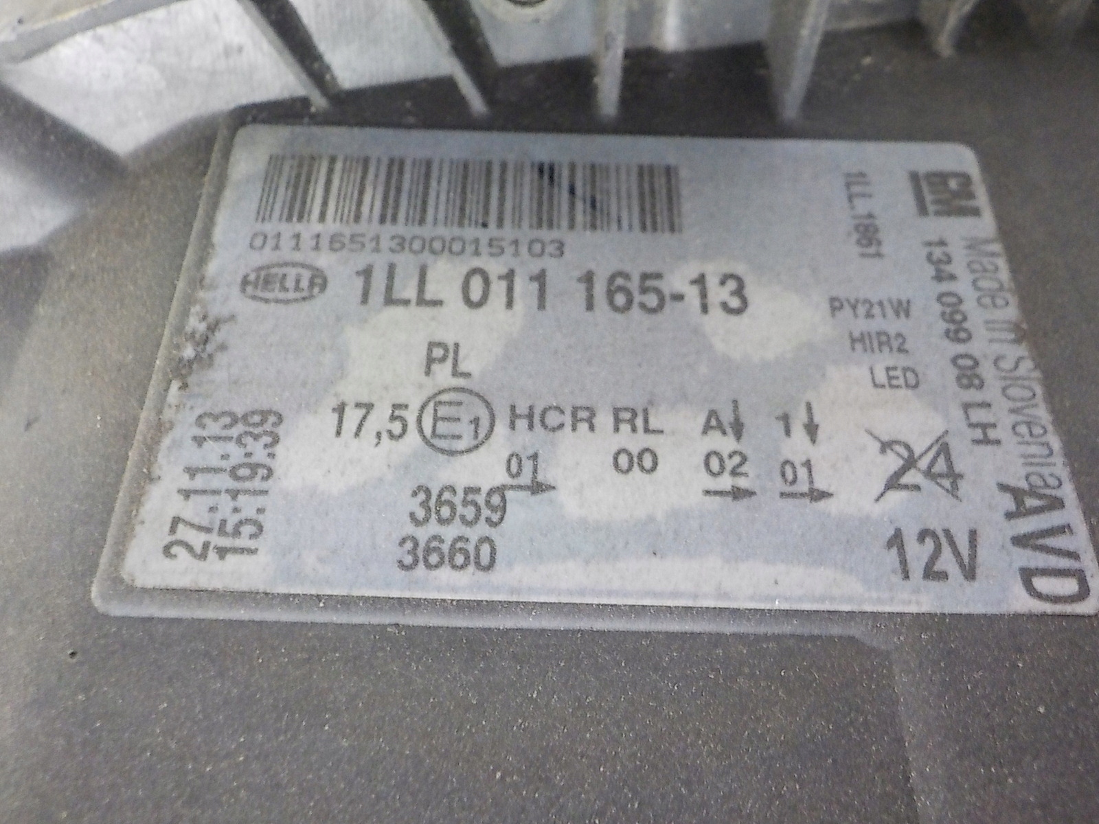 OPEL INSIGNIA A LIFT light left front front UK 1LL011165-13