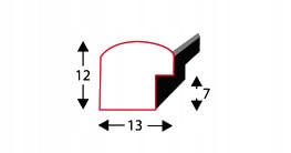 RAMKA NA ZDJĘCIA 5 SZT 13x18 FOTO RAMA DREWNIANE ZŁOTE ZESTAW Marka Luca