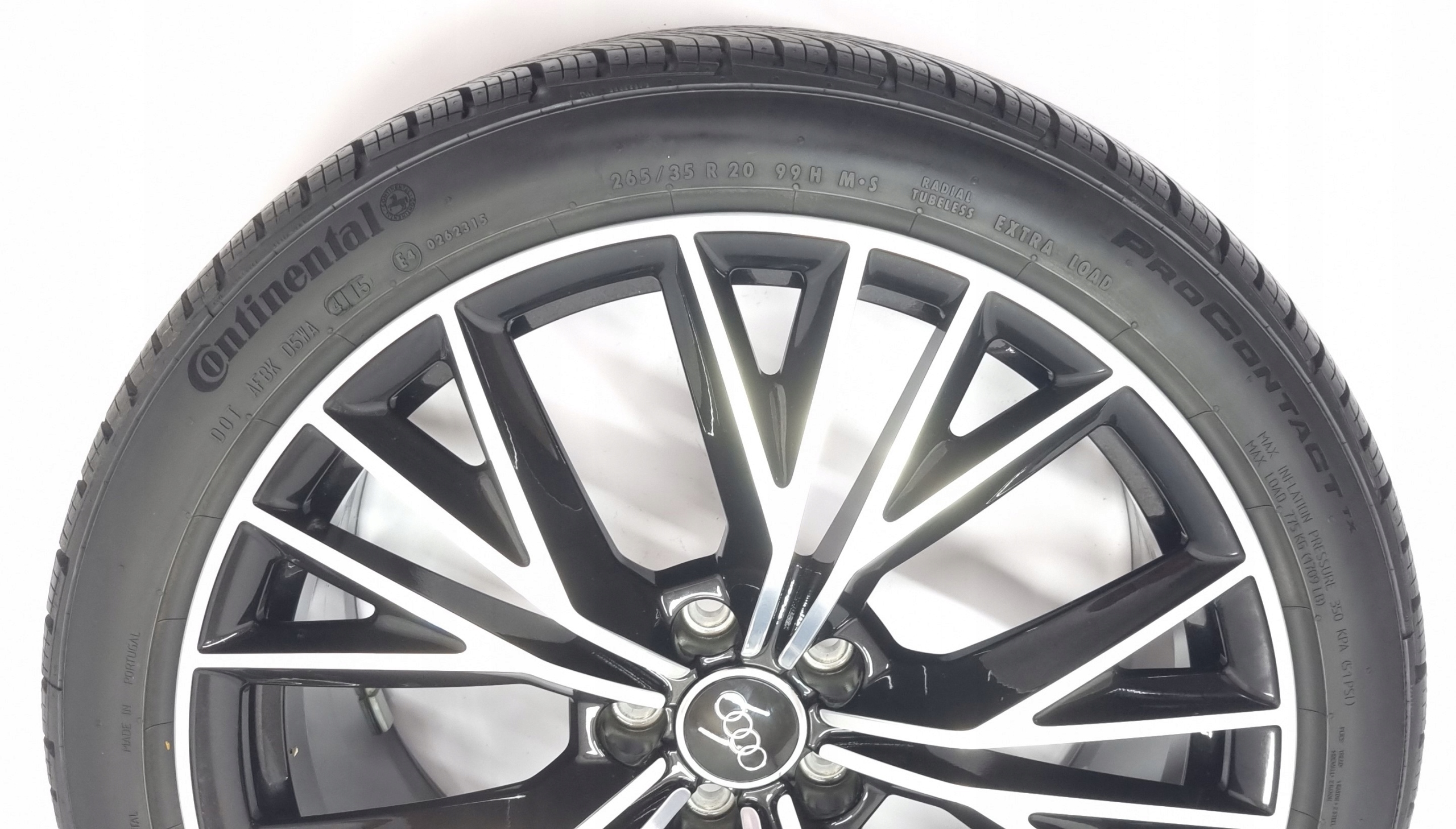 Koła felgi całoroczne 265/35R20 Audi A7 4G8 4G8601025BE Rozstaw śrub 5x112