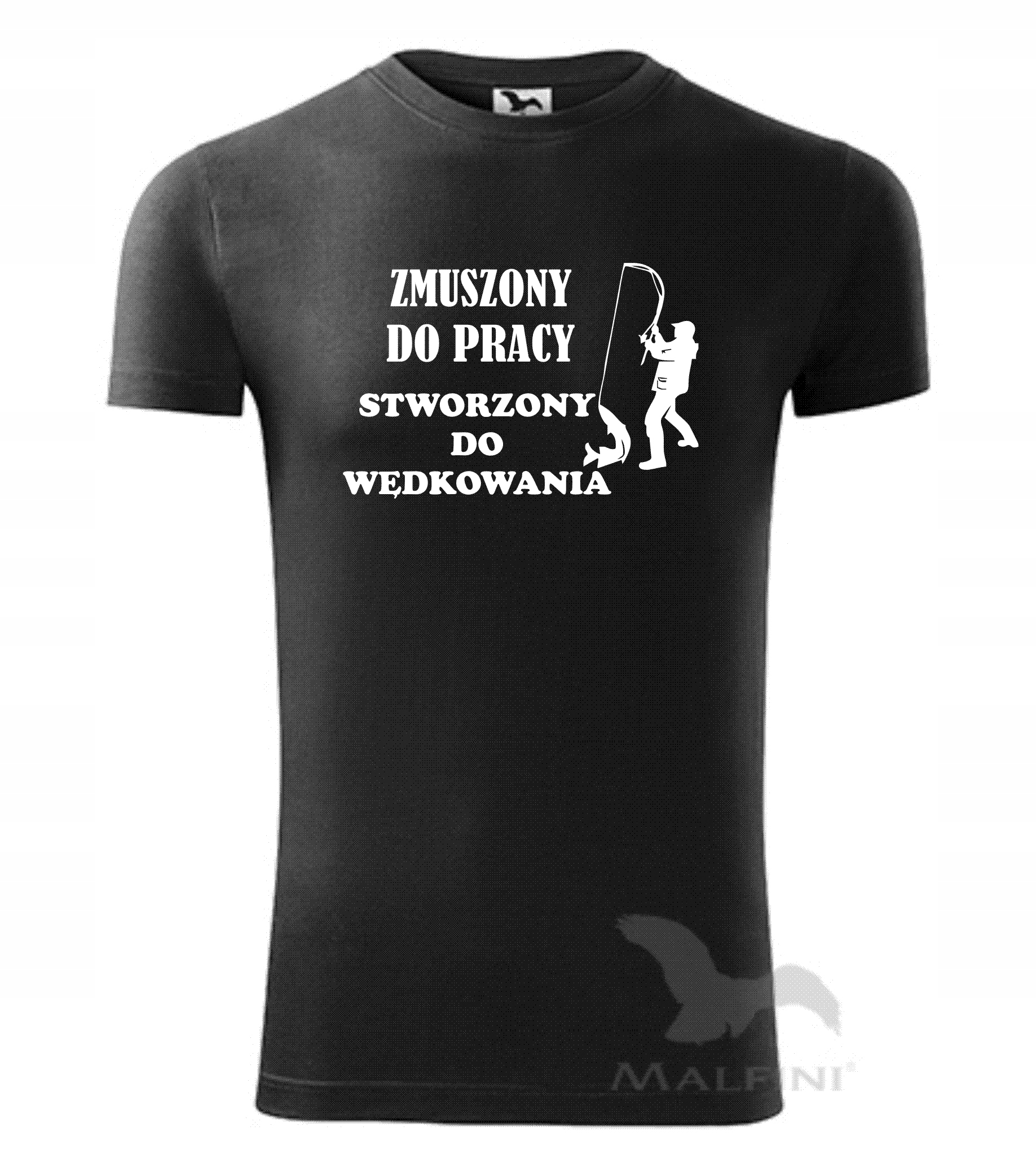 

Koszulka Zmuszony Pracy Stworzony Wędkowania 4XL