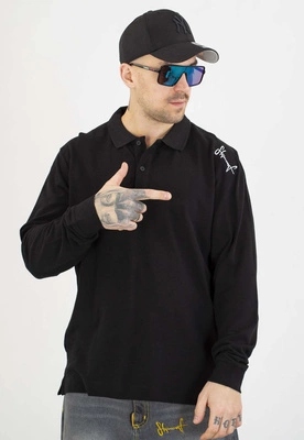 Longsleeve Polo Stoprocent Tag Haftbark černý