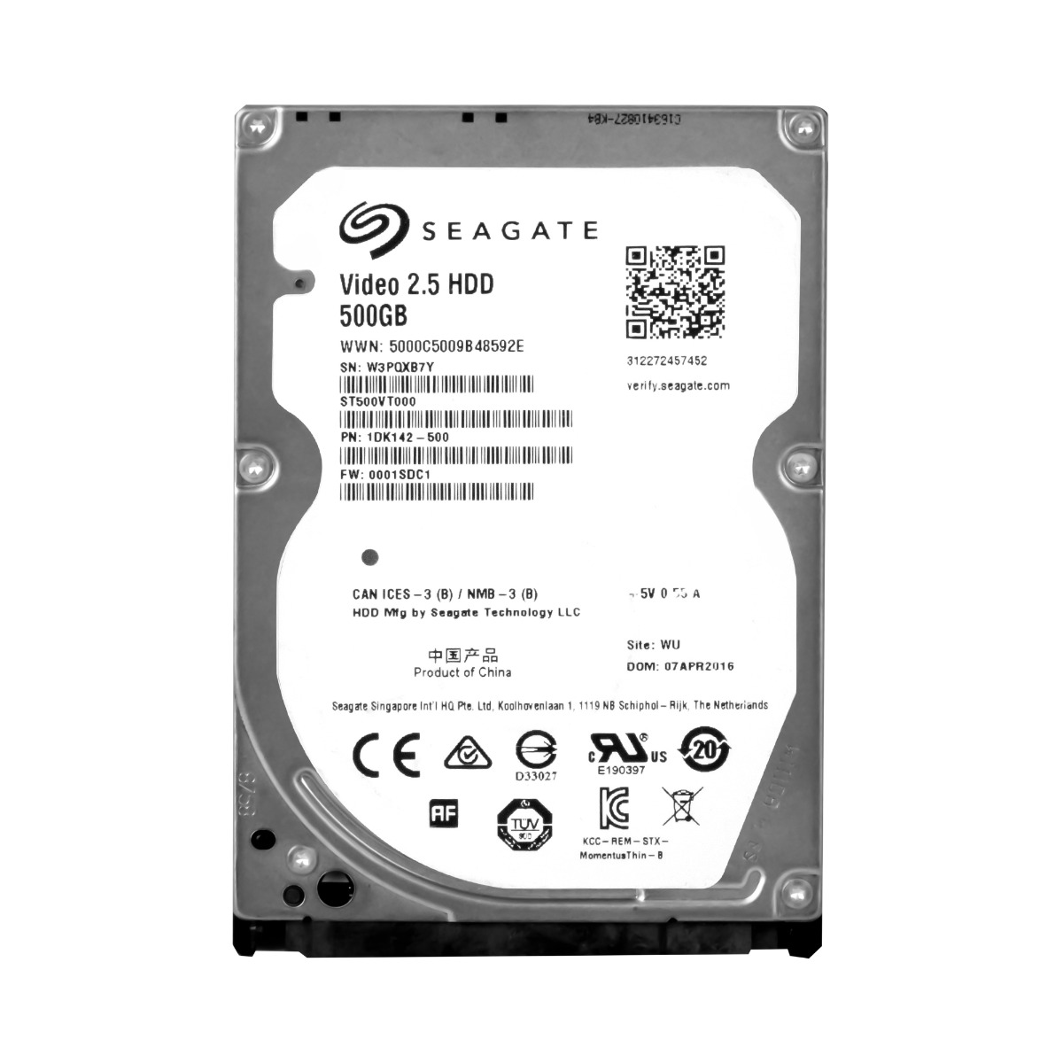 Seagate 500GB 5.4K 16MB Sata II 2.5'' ST500VT000
