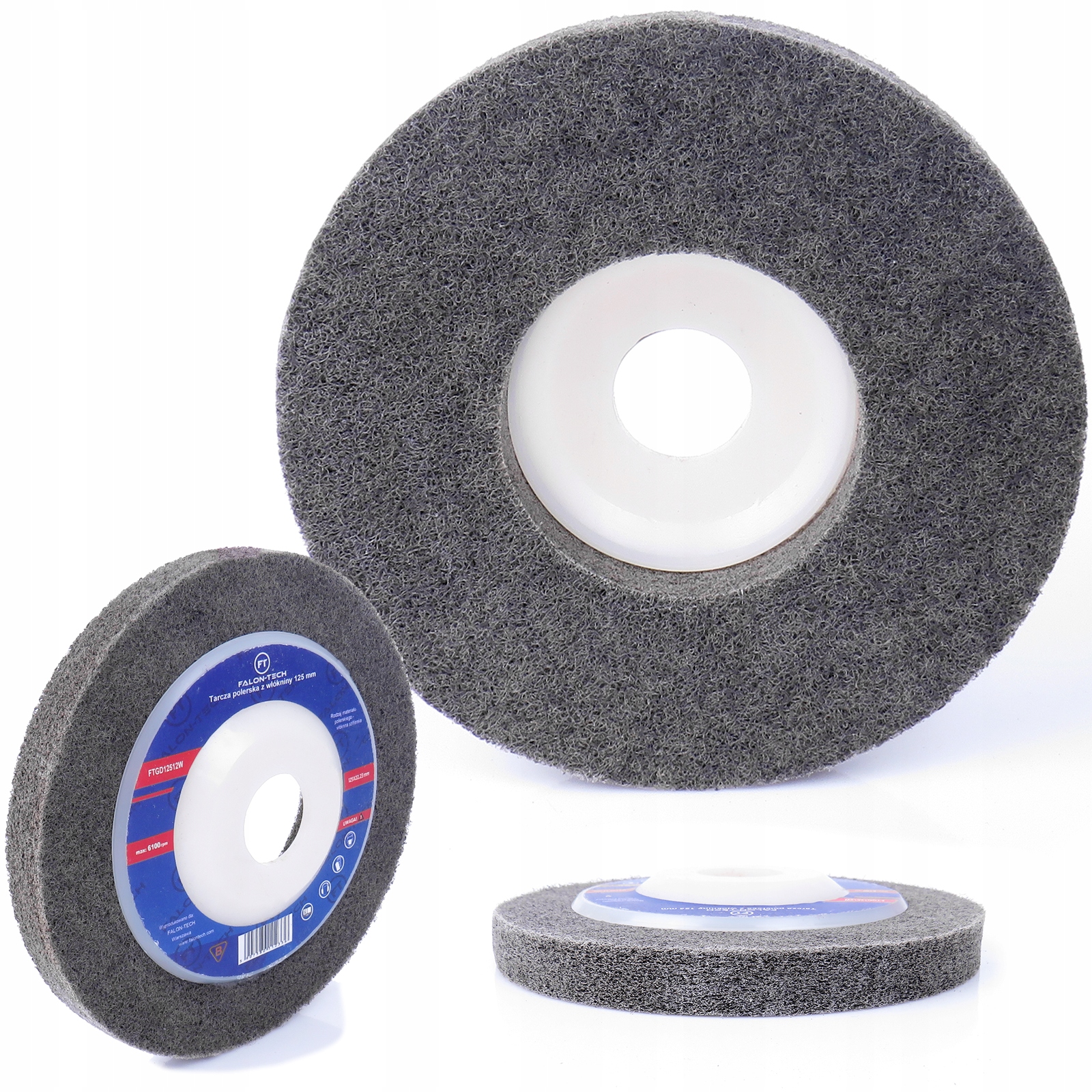 TARCZA POLERSKA WŁÓKNINA NYLONOWA STAL INOX 125mm