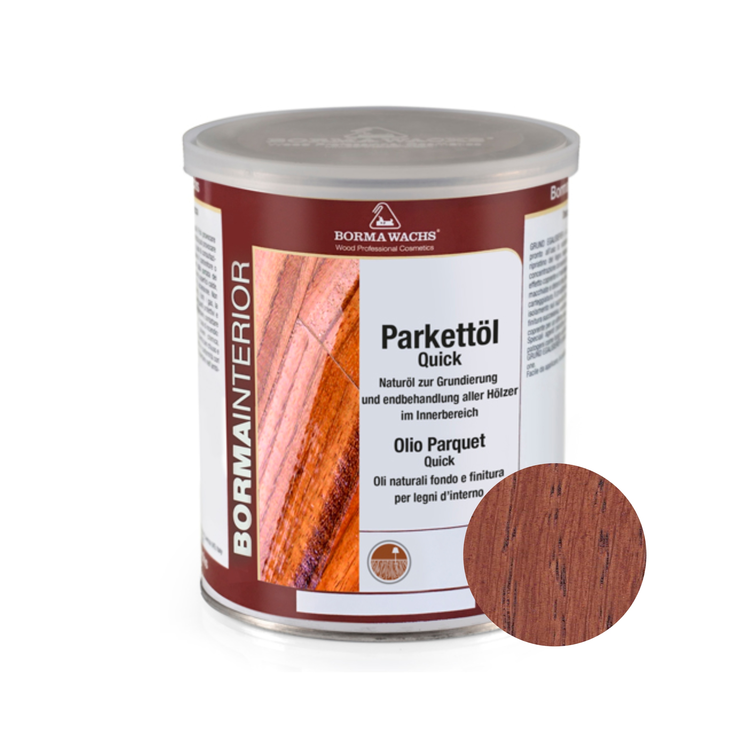 Olejovosk Na Dřevo A Parkety Barva Mahagon 1 L