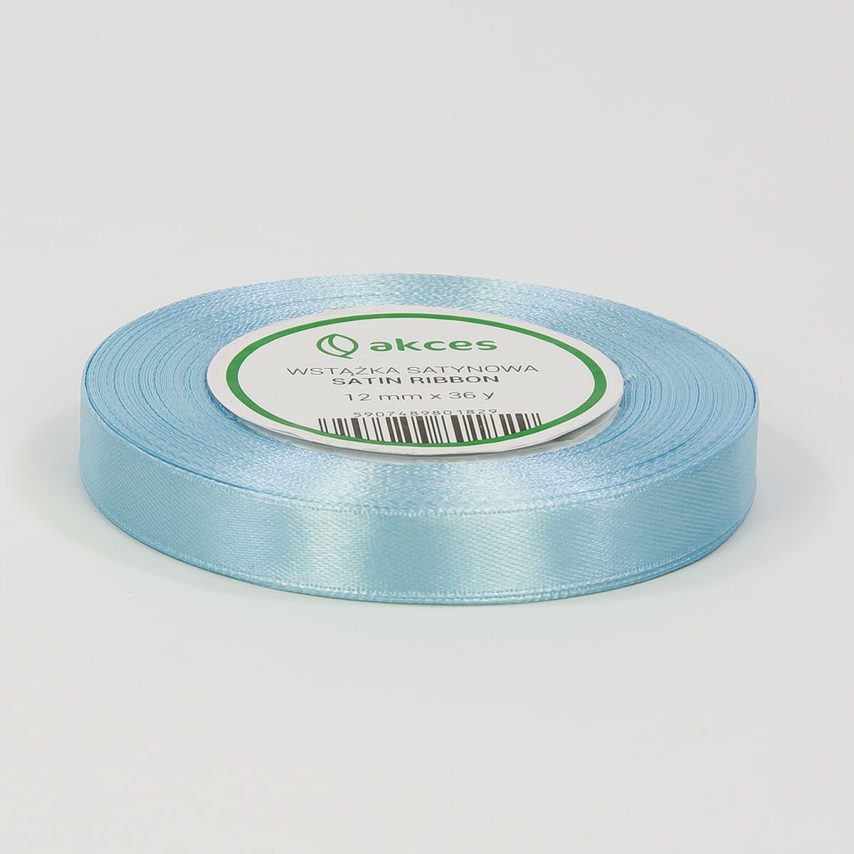 

Tasiemka satynowa wstążka błękitna 12mm 32 metry