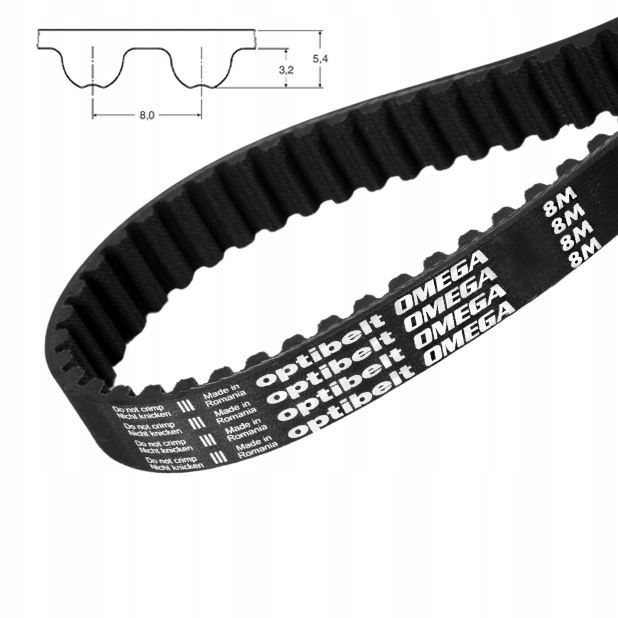 Pas pasek zębaty Htd 8M 1080 szer. 30 mm Optibelt 135 zębów