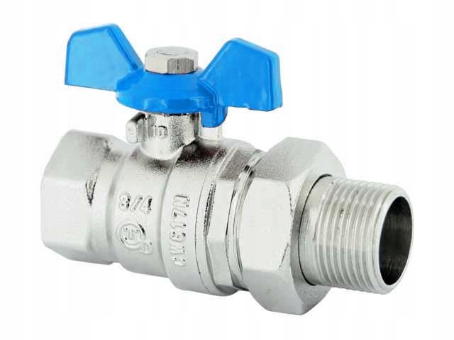 

Zawór kulowy ze śrubunkiem 1/2" PN30