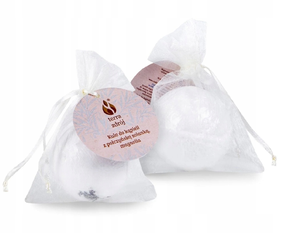 Kula musująca do kąpieli z solanką magnolia