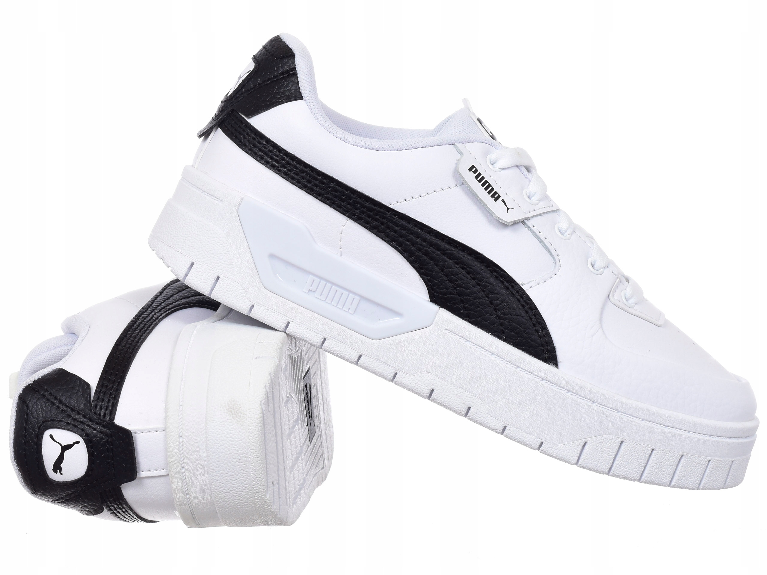 Dámské boty Puma Cali Dream Lth 383157-04 kožené tenisky bílo-černé