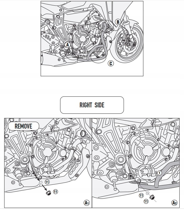KAPPA GMOLE OSŁONY SILNIKA YAMAHA Tracer 700 (20) - ZASTĘPUJĄ KN2148 Producent Kappa