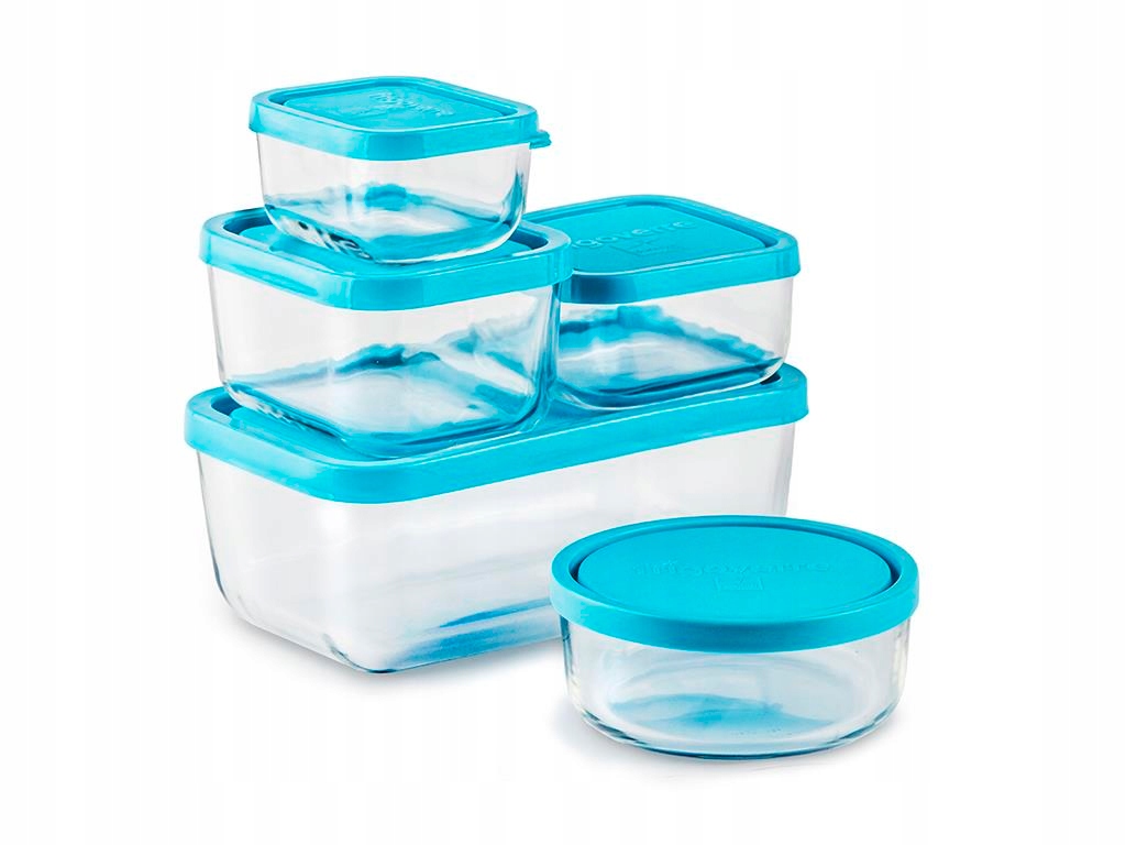 Komplet 5 Pojemników Frigoverre Bormioli Rocco