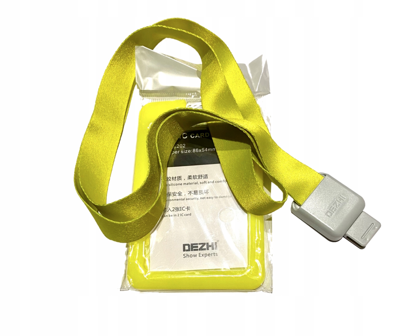 ETUI NA IDENTYFIKATOR KARTY SMYCZ HOLDER ŻÓŁTY