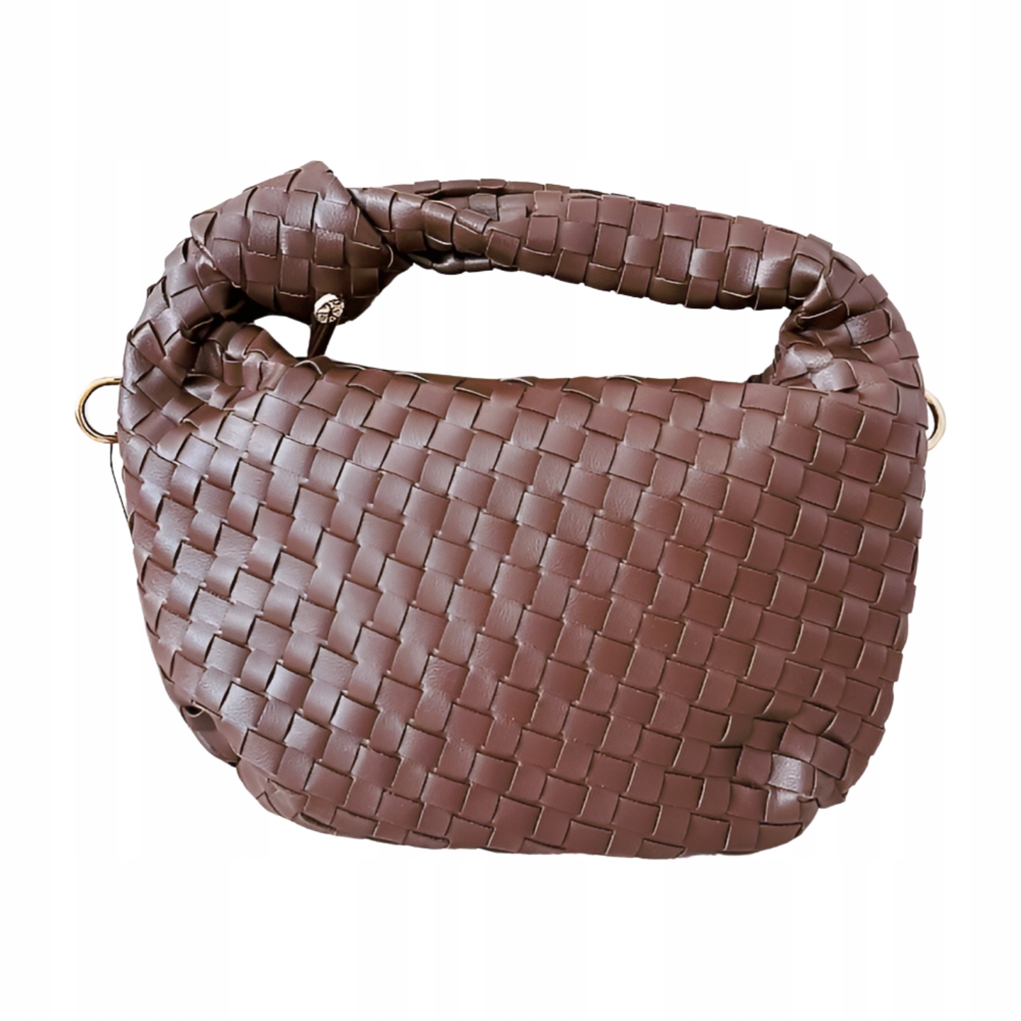 Gallantry kabelka mini shopperka čokoládová pletená