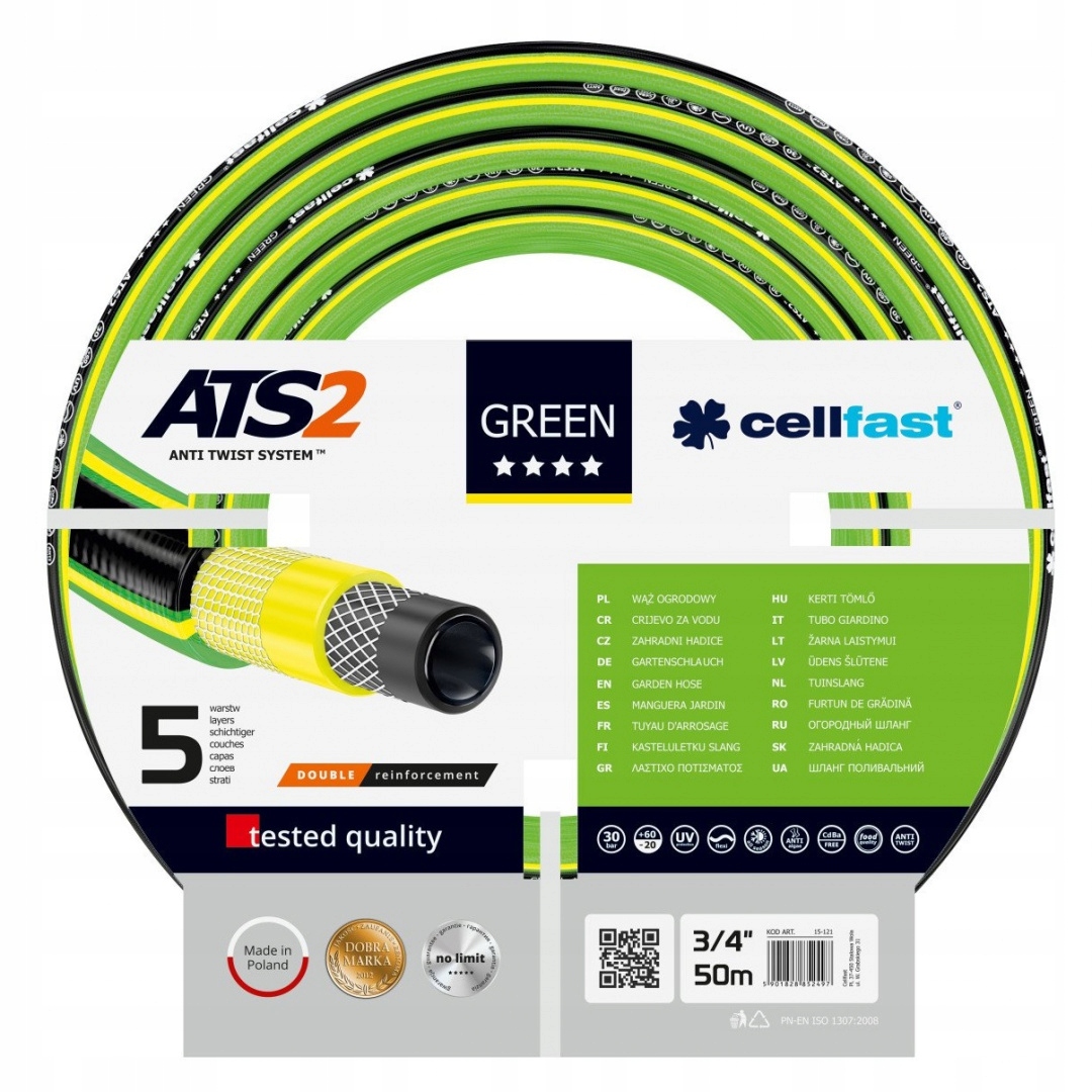 Hadice Cellfast Green ATS2 50M 3/4" 5 W