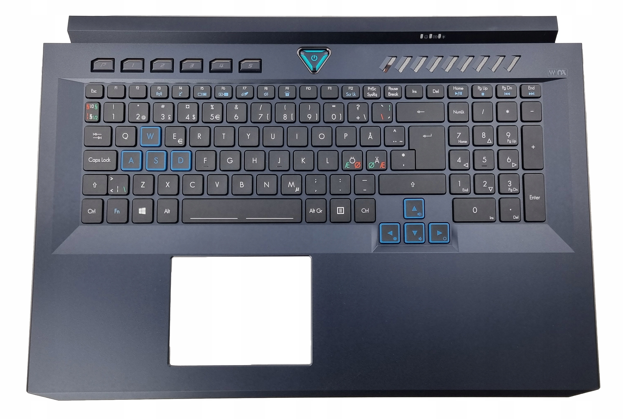 Nová Krytka Klávesnice Acer Predator Helios 500 PH517-51 PH517-61 Nórska